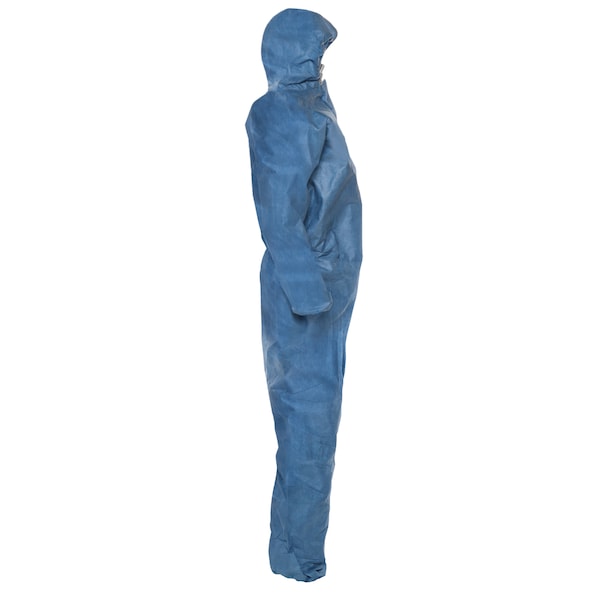 Kleenguard Disposable Coveralls, Hooded, XL, SMMMS, Zipper, Elastic Cuff, Elastic Ankle, Serged Seam, 24 PK - 58514