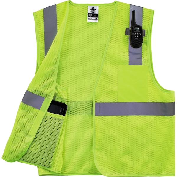 Ergodyne Lime XS Type R Class 2 Economy Mesh Vest - 8210HL