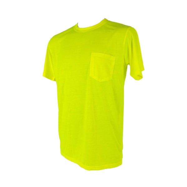 Malta Dynamics HIGH VISIBILITY YELLOW SAFETY SHORT SLEEVE SHIRT - XL - SHS0014