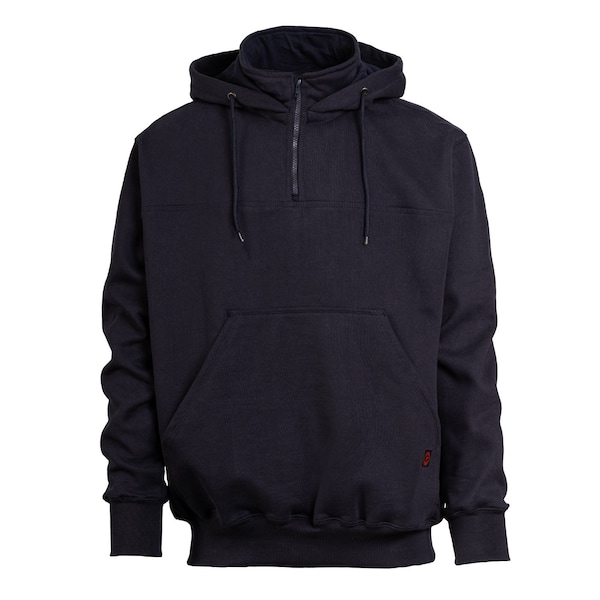 Game Workwear The Hooded Heavyweight Jobshirt, Navy, Size Large - 8525