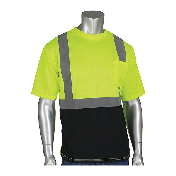 Pip Hi-Vis Shirt, Short Sleeve, Lm Yl, XL - 312-1250B-LY/XL