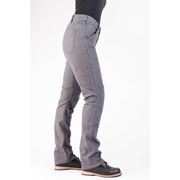 Dovetail Workwear Women's Utility Pant, 4, Dark Grey, 99% cotton / 1% spandex - DWS19P2C-030-4X28