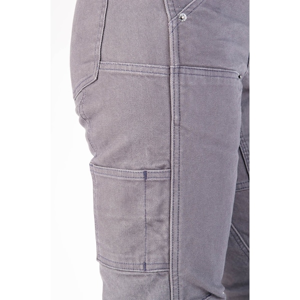 Dovetail Workwear Women's Utility Pant, 4, Dark Grey, 99% cotton / 1% spandex - DWS19P2C-030-4X28