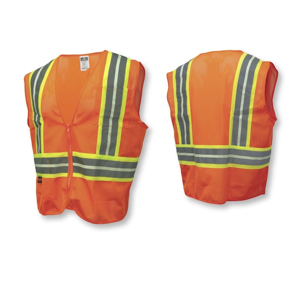 Radians Hi-Vis Econ TpR/Cl2 Glow Vest /2Tn Trm-Org-S - SV22GL-2ZOM-S