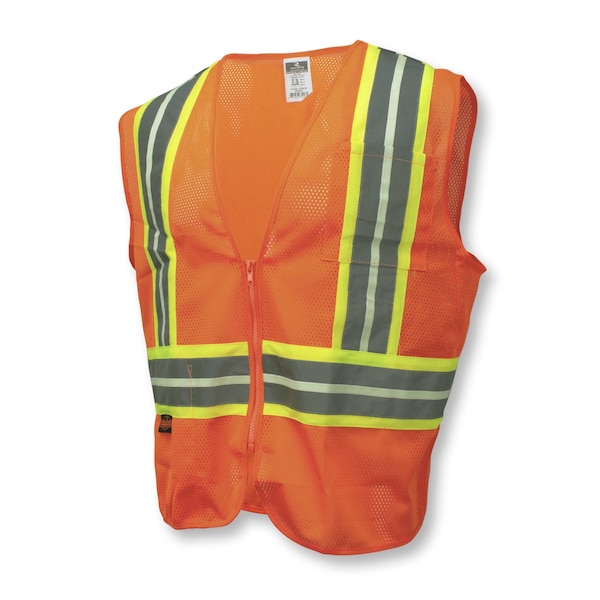 Radians Hi-Vis Econ TpR/Cl2 Glow Vest /2Tn Trm-Org-S - SV22GL-2ZOM-S