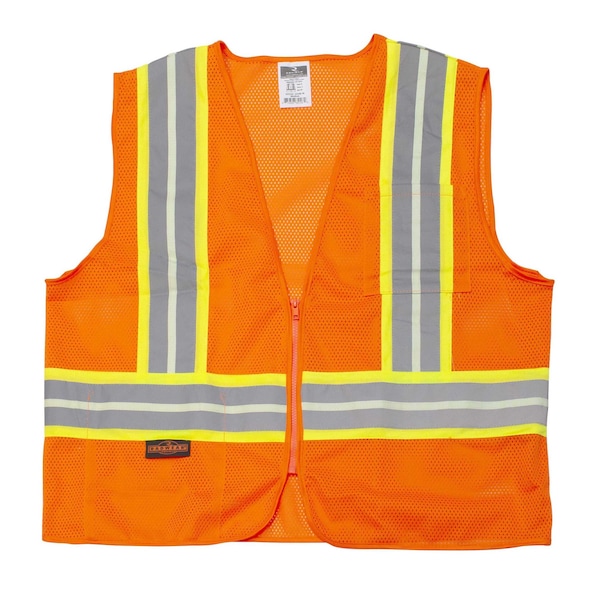 Radians Hi-Vis Econ TpR/Cl2 Glow Vest /2Tn Trm-Org-S - SV22GL-2ZOM-S