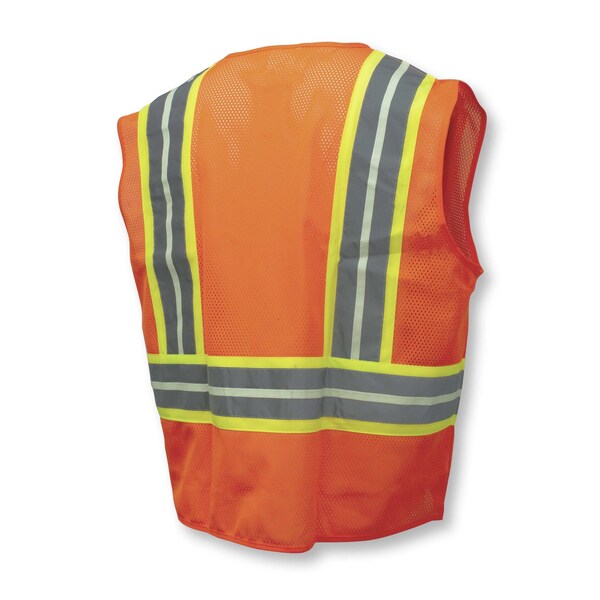 Radians Hi-Vis Econ TpR/Cl2 Glow Vest /2Tn Trm-Org-S - SV22GL-2ZOM-S