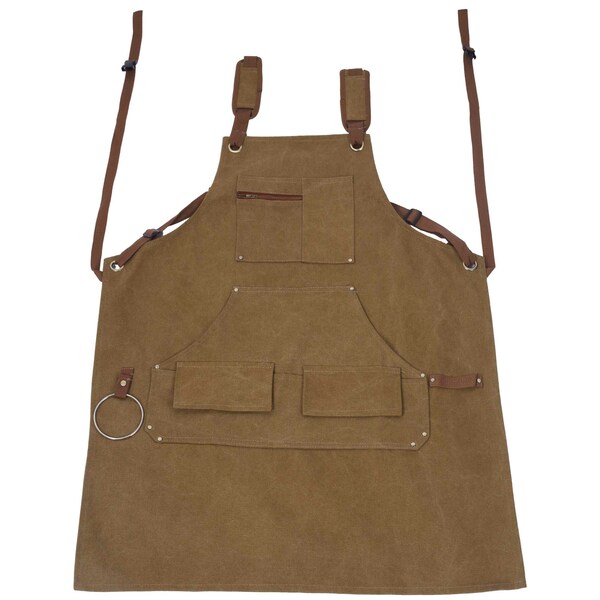 Edendirect Heavy Duty not waxed Canvas Tool Apron, Adjustable Tool Apron, 16 Oz , Fully Adjustable - IR-W465P181588