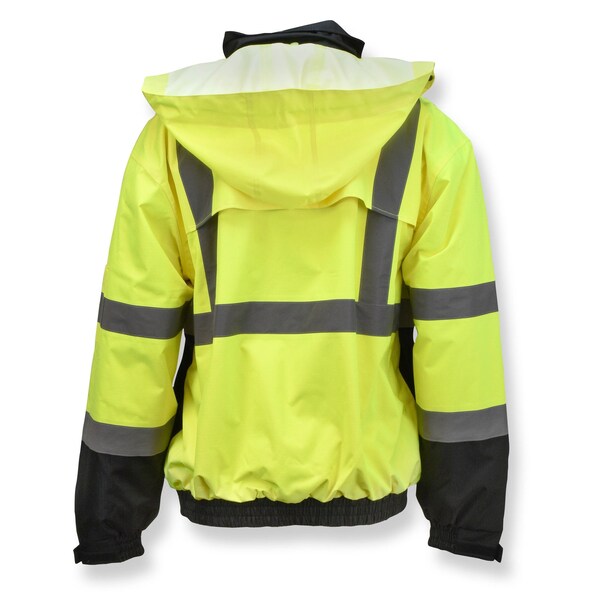 Radians Hi-Vis 3-in-1 Bomber Jacket, Ripstop Polyester, Class Type R Class 3 Hi-Vis Green / Black, 4XL - SJ320B-3ZGS-4X