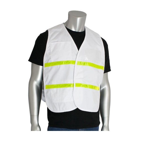 Pip Non-Ansi Incident Command Vest, White - 300-2511/M-XL