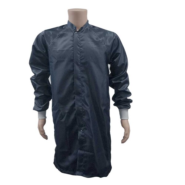 Transforming Technologies ESD Cleanroom Frock, Navy, 3XL - JLM6207NB