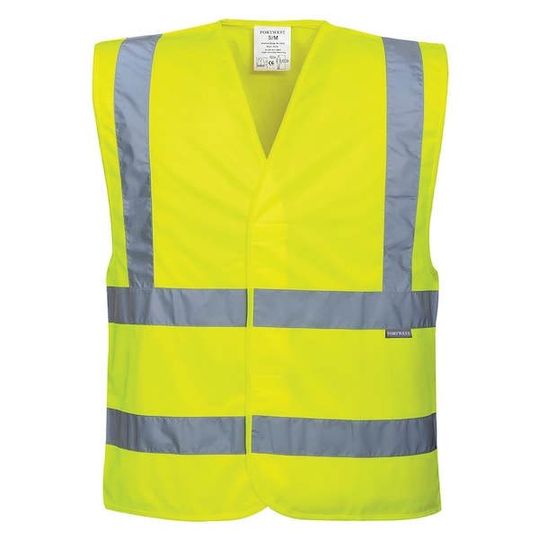 Portwest Hi-Vis Safety Vest 2XL/3XL Class 2 , Hook & Loop - C470