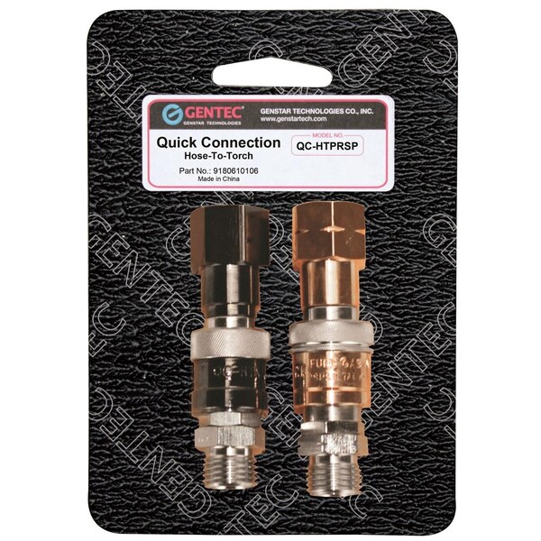 Gentec Quick Connector Set, B-size, 9/16 in-18 - QC-HTPRSP