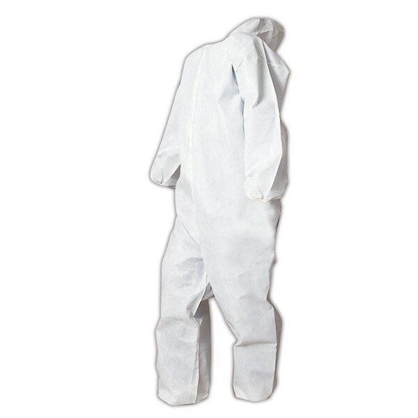 Magid Disposable Coverall, Hooded, 2XL, Polypropylene, Zipper, Elastic Cuff, Elastic Ankle, Serged Seam - CVZ6-XXL