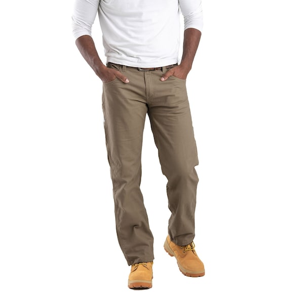 Berne Pants, 32 in., Timber Khaki, 98% cotton 2% spandex duck - P921