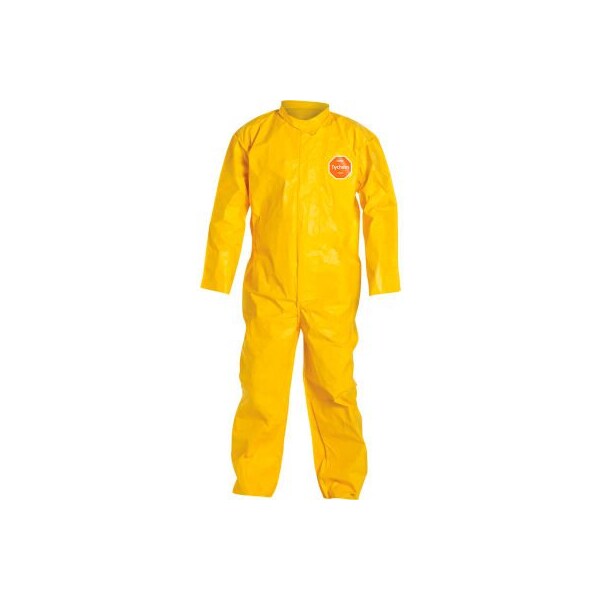 Dupont Chemical Resistant Coverall, Collared, 3XL, Bound Seam - QC120BYL3X001200