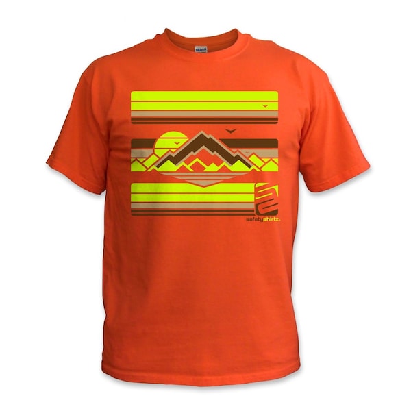 Safetyshirtz The High Country High Visibility Tee, Orange, XL - 67010101XL