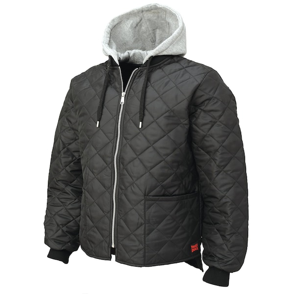 Tough Duck Hooded Freezer Jacket, WJ261-BLACK-M - WJ261