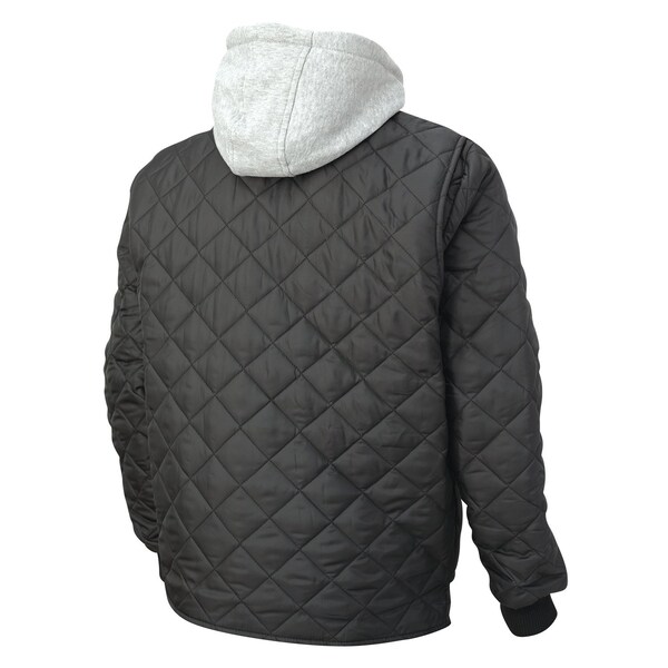 Tough Duck Hooded Freezer Jacket, WJ261-BLACK-M - WJ261