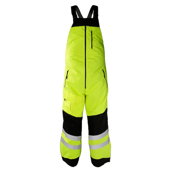Kishigo XL, Lime Premium Black Series Insulated Bib - IN412-XL