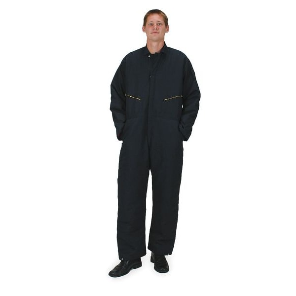 Condor Coverall, 65% Polyester/35% Cotton, 9 oz Fabric Weight, 30 1/2 in Inseam, Navy, 3XL - 2KTH1
