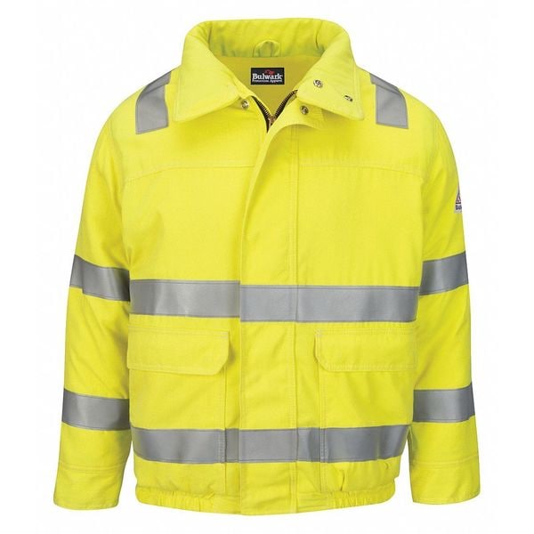 Bulwark FR Jacket, 31.2 cal/sq cm, S, 7 oz Modacrylic, Snaps, Zipper Closure - JMJ4HV LN S