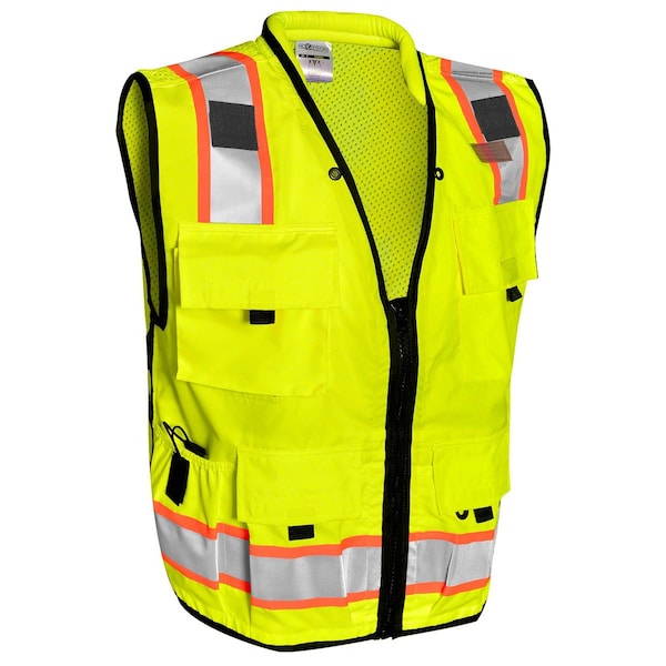 Kishigo 3X, Lime, Class 2, Professional Surveyors Vest - S5000-3X