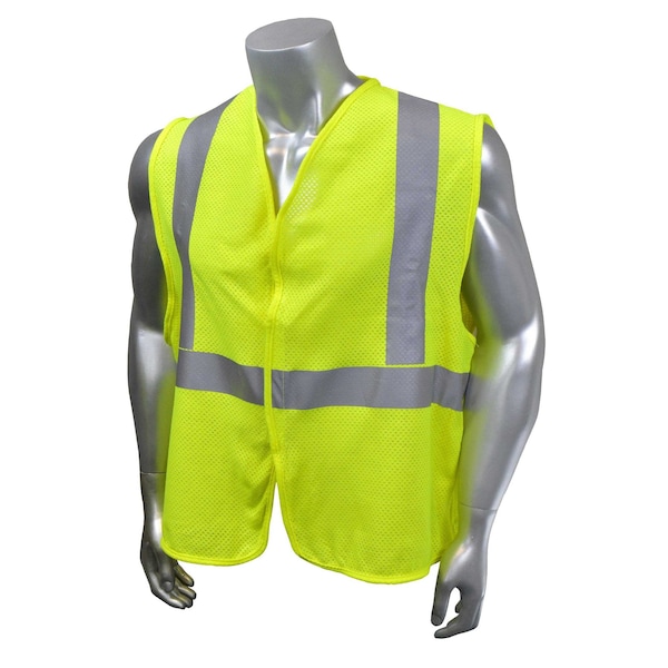 Radwear Usa Hi-Vis FR Safety Vest w/Sleeves M Class 2 , Hook & Loop 0 Pockets - SV97E-2VGM-M