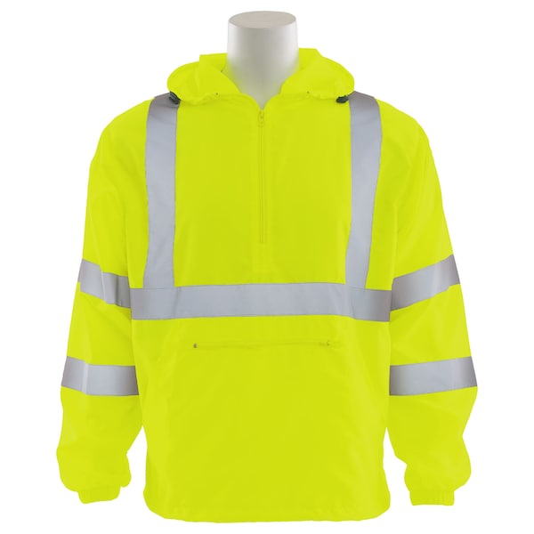 Deltaplus Hi-Vis Windbreaker, 100% Polyester Pongee, Class 3 Hi-Viz Lime, 4XL - 61760