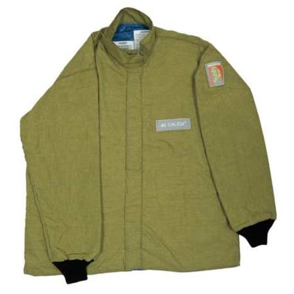 Salisbury Arc Flash Jacket, 40 cal/sq cm, M, 11 oz Synthetic Fiber Blend, Zipper Closure - ACC4032PLTM