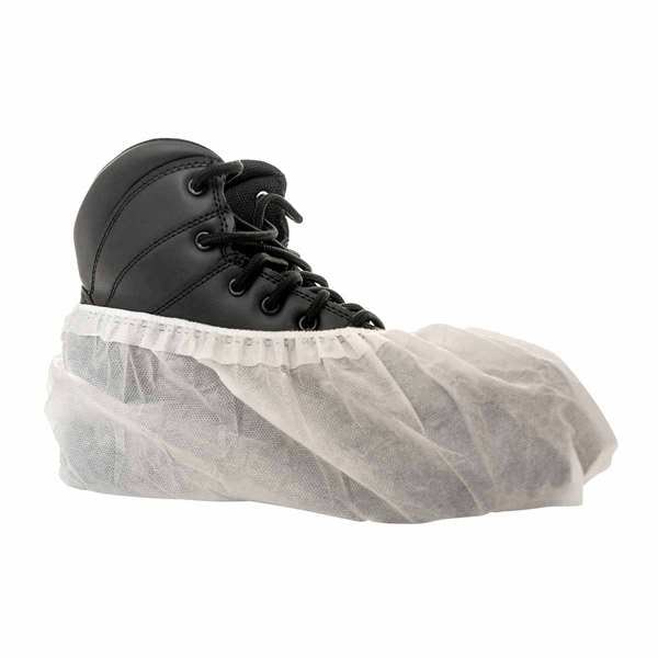 International Enviroguard Disposable Shoe Covers, Non-Woven Laminate, White, Slip Resistant Sole: Yes , L - 3701