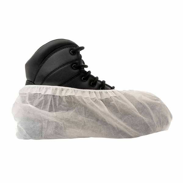 International Enviroguard Disposable Shoe Covers, Non-Woven Laminate, White, Slip Resistant Sole: Yes , L - 3701
