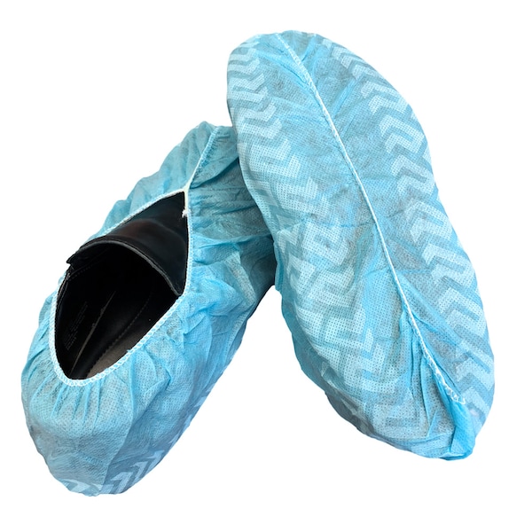 Bee-Safe Disposable Shoe Covers, Polypropylene, Blue, Slip Resistant Sole: Yes , XL - GAH-SP-NS-XL