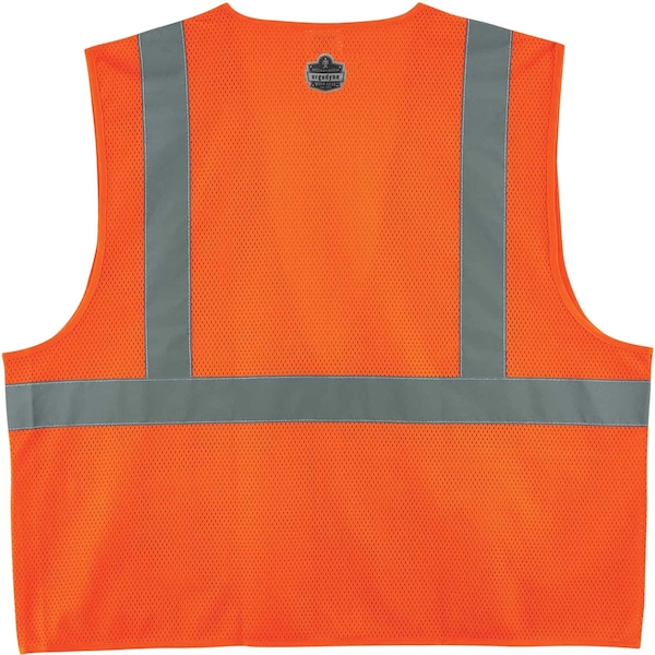 Ergodyne Vest, 8220Z, 4X/5X, Orange - 8220Z