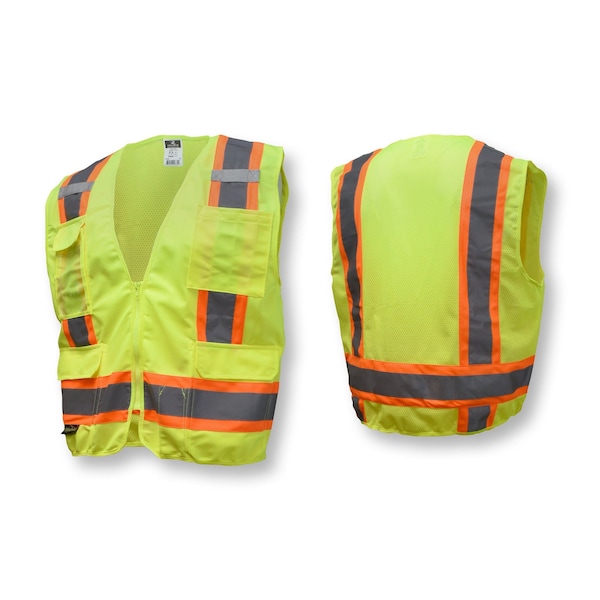 Radians Radians SV6 Two Tone Surveyor Type R Class 2 Solid/Mesh Safety Vest - SV6GS