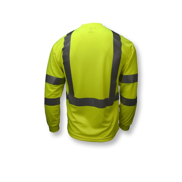 Radians Unisex Long Sleeve Shirt, Birdseye Mesh, Pullover Closure, Hi-Vis Green - ST21-3PGS-M