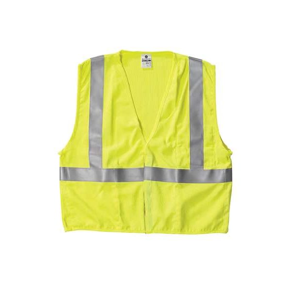 Kishigo 2XL Class 2 Flame Resistant Vest, Lime - F300-2X