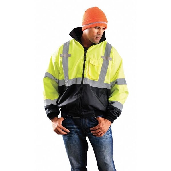Occunomix Jacket, 100% Polyester, Class 3 R, Yellow, Xl - LUX-ETJBJR-BYXL
