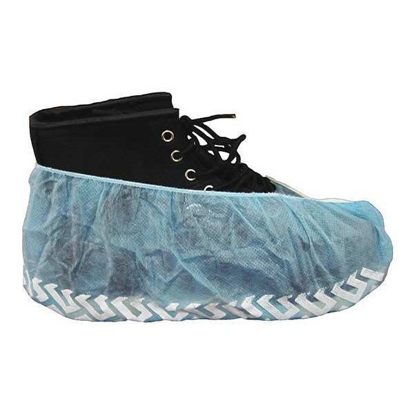 Keystone Safety Disposable Shoe Covers, Polypropylene, Blue, Slip Resistant Sole: Yes , XL - SC-NWI-NS-XL-BLUE