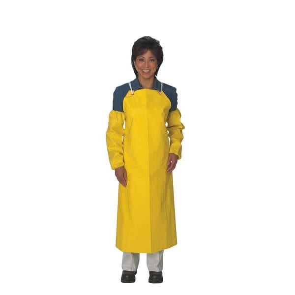 Ansell Bib Apron, Yellow, 45 In. L - 56-400