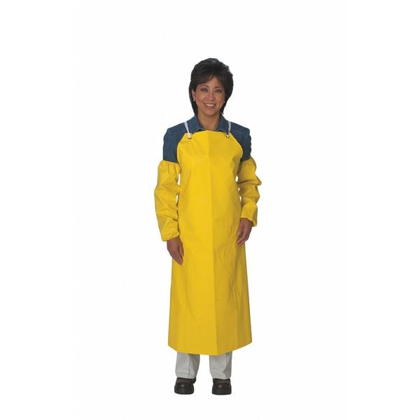 Ansell Bib Apron, Yellow, 45 In. L - 56-400