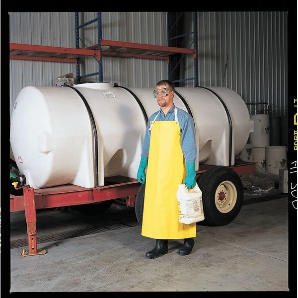 Ansell Bib Apron, Yellow, 45 In. L - 56-400