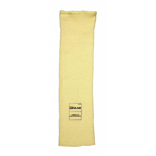 Mcr Safety Cut-Resistant Sleeve: ANSI/ISEA Cut Level A3, Kevlar ( 7 ga ), Yellow, Knit Cuff, 14 in Length - 9374