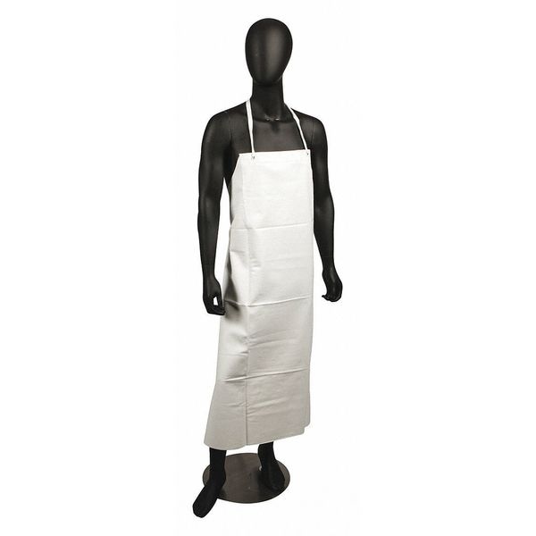 San Jamar Dishwashing Apron, Vinyl, White, 20mm - 614DVA-WH20