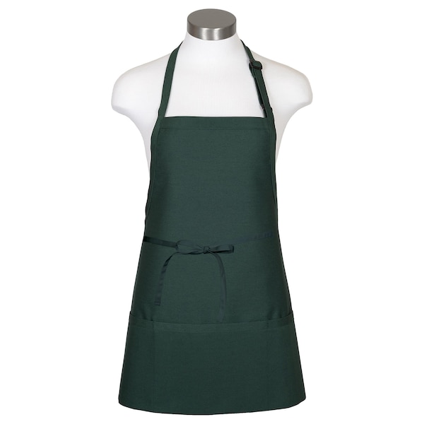 Fame (A Delta Plus Group Company) Apron, 3-Pocket Bib, F10, Hunter Green - 18160