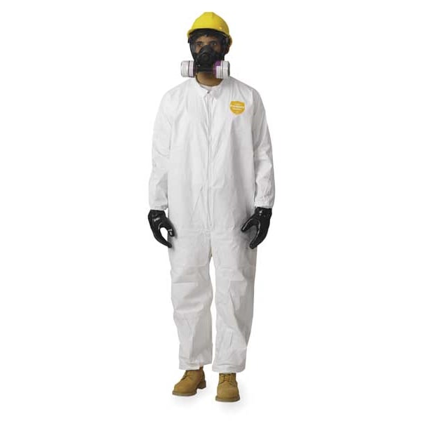 Dupont Disposable Coverall, Collared, 3XL, ProShield(R) 60, Zipper, Elastic Cuff, Elastic Ankle, 25 PK - NG125SWH3X002500