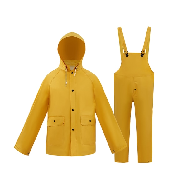 2W International Yellow Heavy Weight Rain Suit, 5X-Large - 7040-SD 5XL
