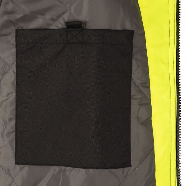 Pioneer High Visibility Waterproof Bomber Jacket, Polyester, Yellow/Green, L - V1130560U-L