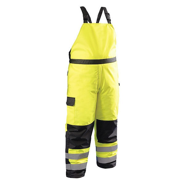 Occunomix Rain Pants, Yellow, XL, Fits Waist 44 to 46" - LUX-WBIB-YXL
