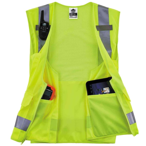 Ergodyne Lime Type R Class 2 Surveyors Vest, L/XL - 8250Z